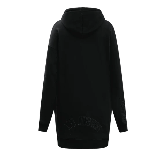 Lakers Women's Triple Black Fleece Hoodie Dress