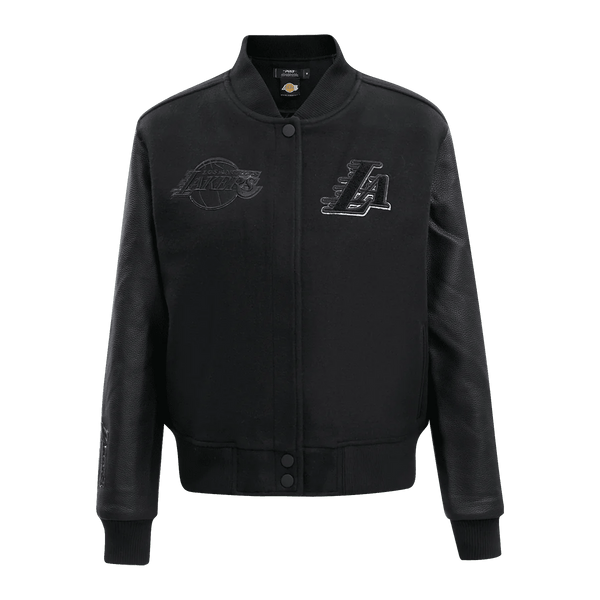 Lakers Women's Triple Black Wool Varsity Jacket – Lakers Store