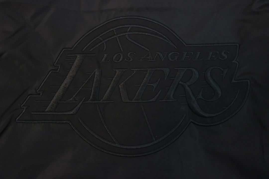 Lakers Black Out Embroidered Primary Coach Jacket