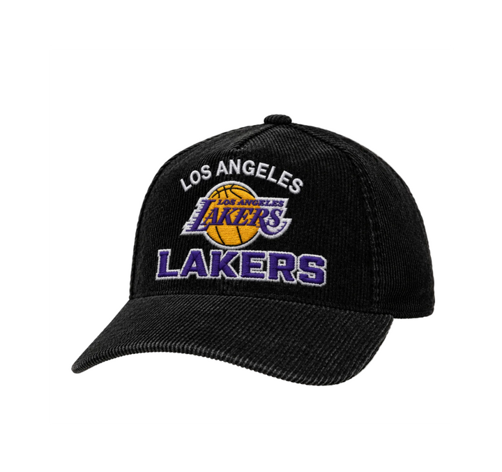 Lakers Relaxed Corduroy Snapback Hat - Lakers Store