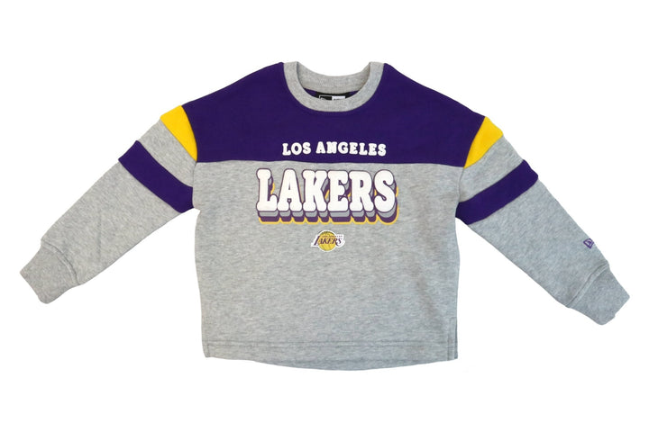 LAKERS YOUTH GIRLS PUFF PRINT CREW