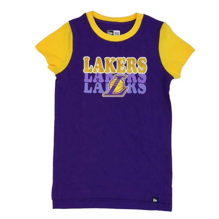 LAKERS YOUTH GIRLS GLITTER TEE