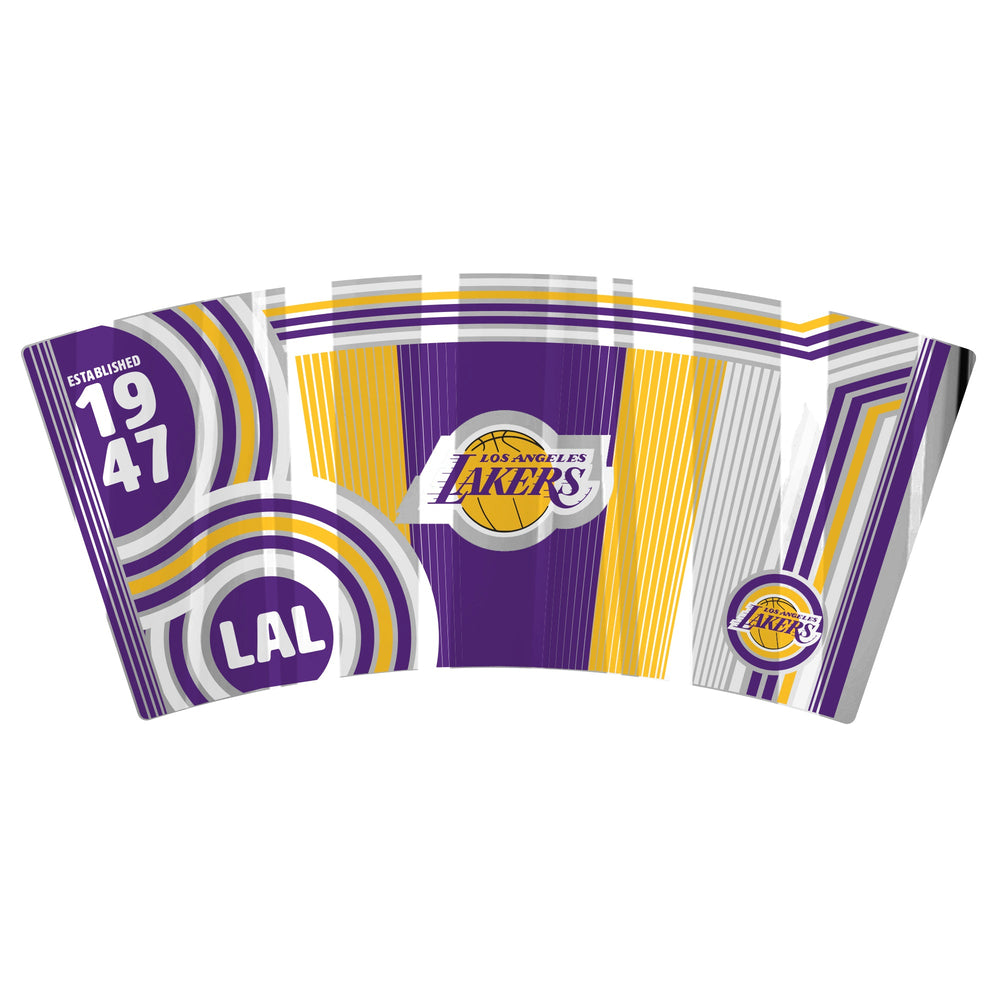 Los Angeles Lakers 16 oz. Pint Glass with Wraparound Graphics - Lakers Store