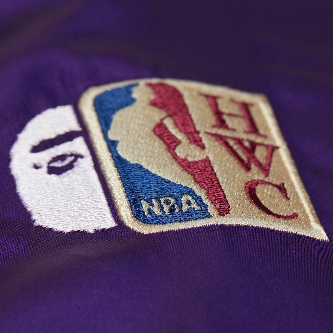 Lakers x BAPE MN Satin Jacket - Lakers Store