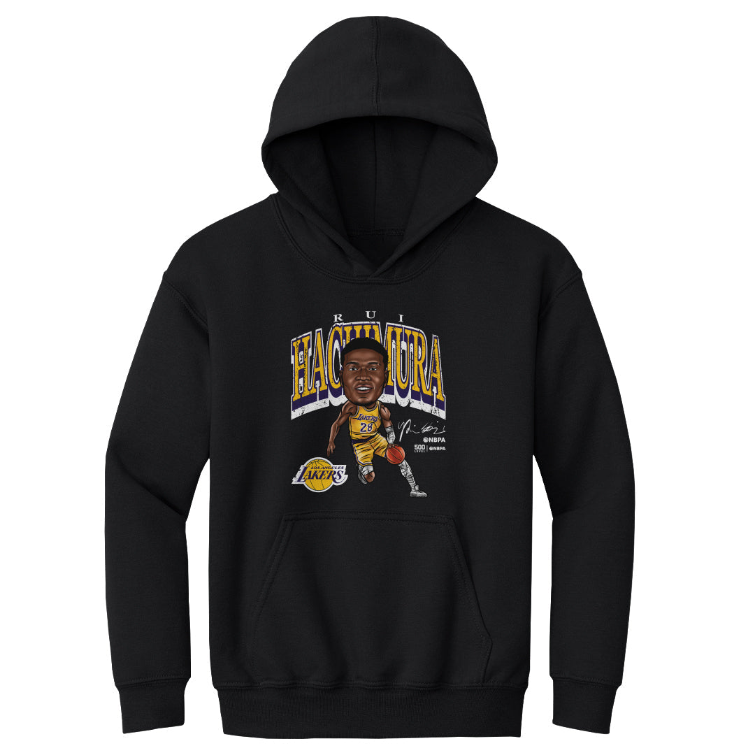 Rui Hachimura Los Angeles Lakers Cartoon WHT