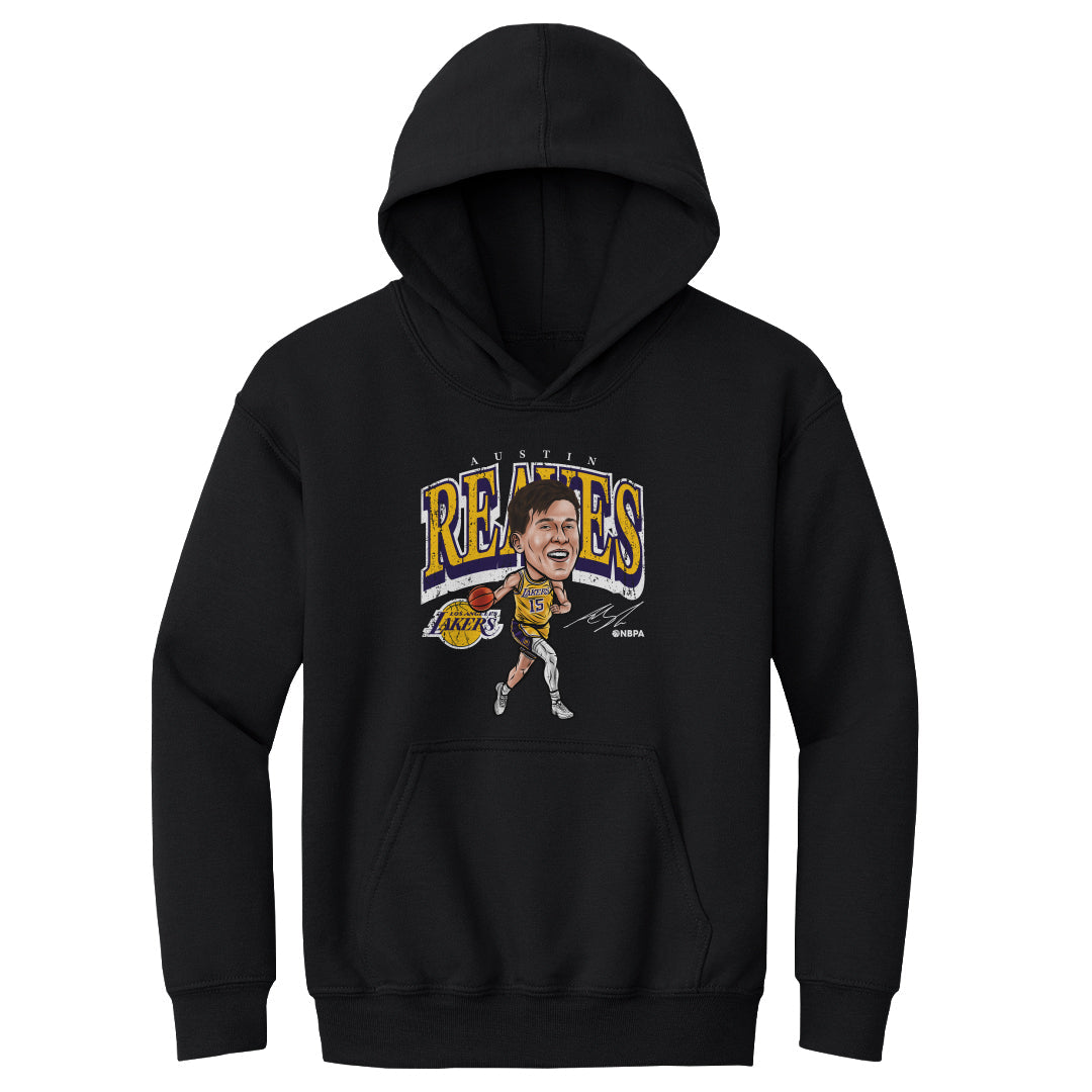 Austin Reaves Los Angeles Lakers Cartoon WHT - Lakers Store