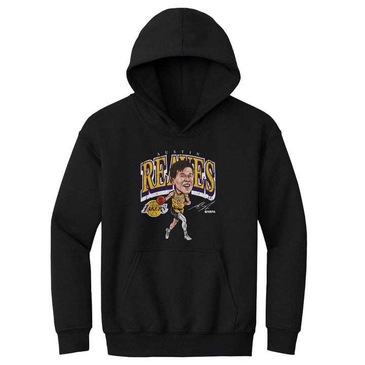 Austin Reaves Los Angeles Lakers Cartoon WHT - Lakers Store