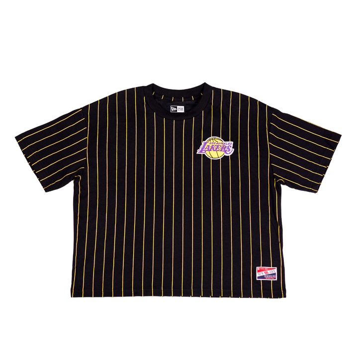 Lakers Women's Pinstripe SS Tee