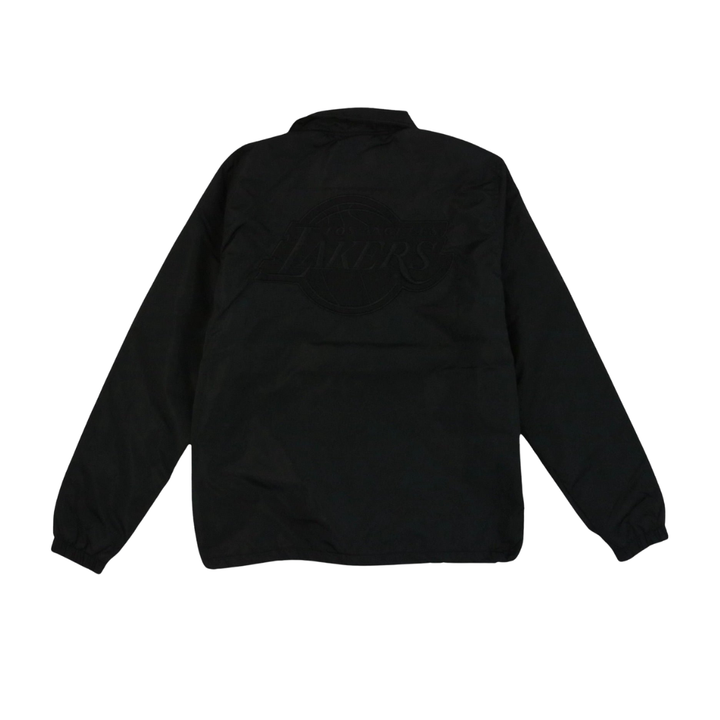 Lakers Black Out Embroidered Primary Coach Jacket
