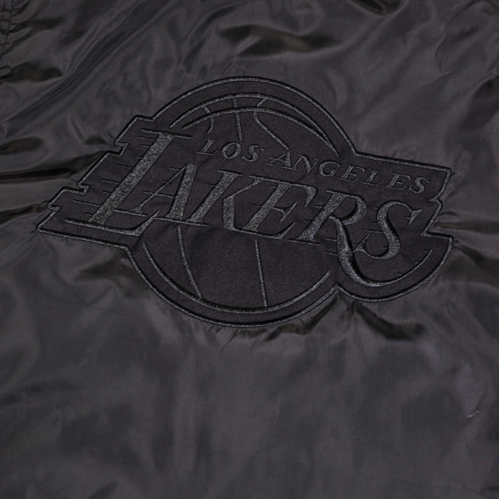Lakers Black Out Embroidered Primary Coach Jacket