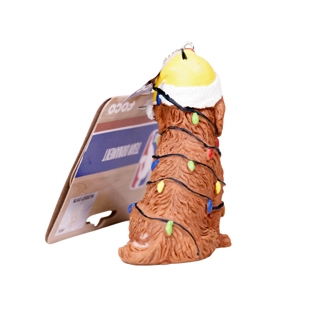 Lakers Dog with Lights Ornament