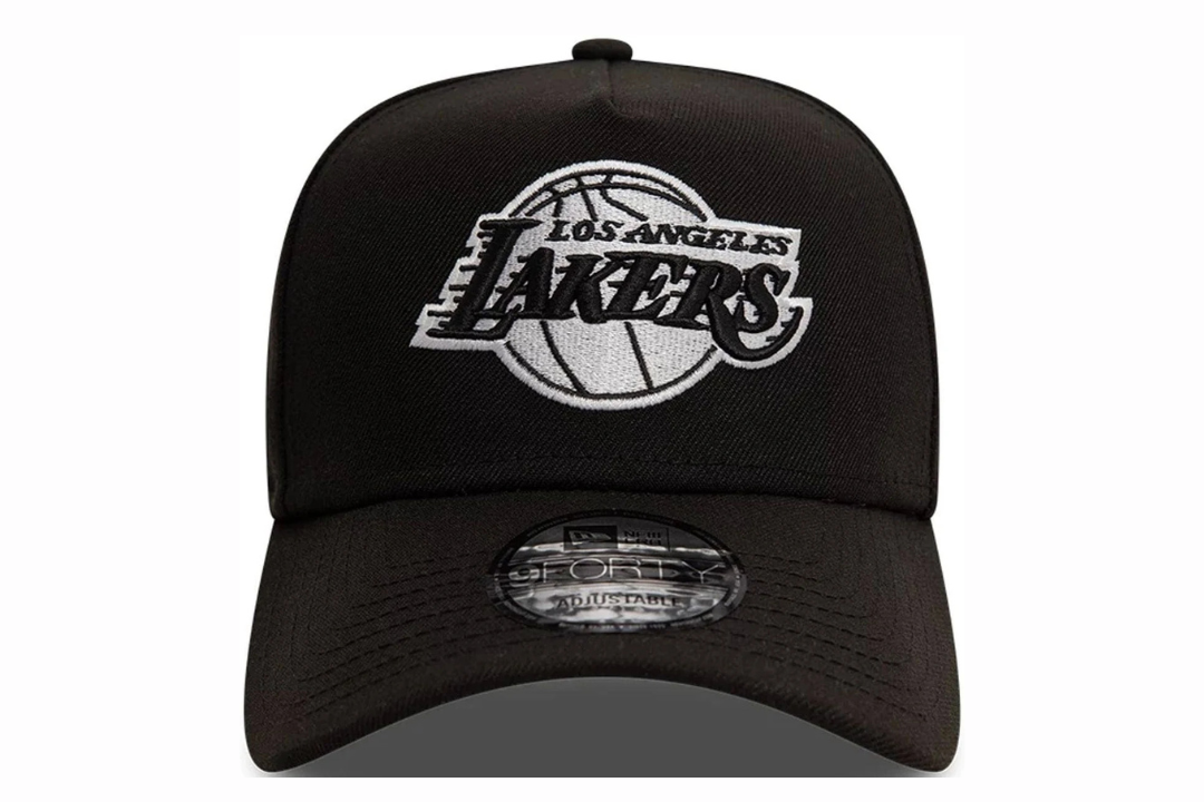 Lakers 940AF Black and White Snapback Hat - Lakers Store