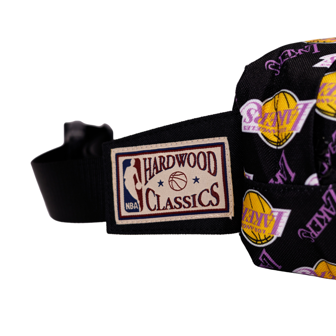 LAKERS FANNY PACK ALL OVER LOGOS