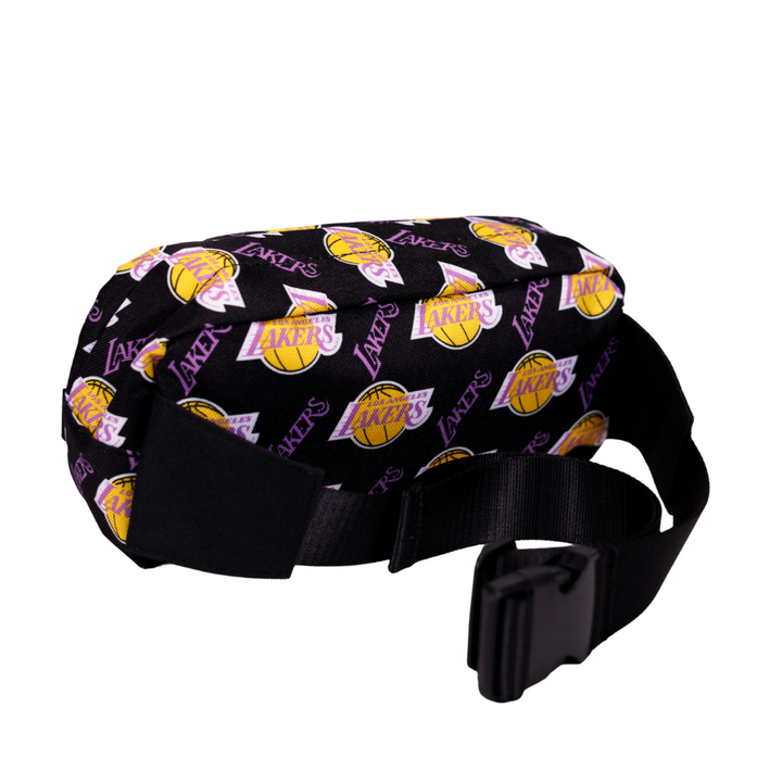 LAKERS FANNY PACK ALL OVER LOGOS
