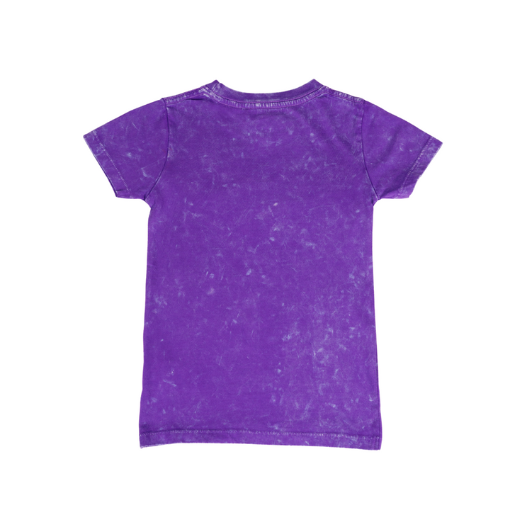 Lakers Youth Girls Acid Wash SS Tee
