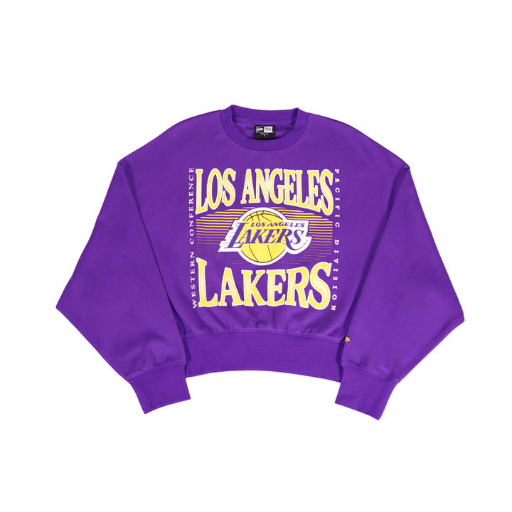 Lakers Women's Leisure Full Front Crewneck