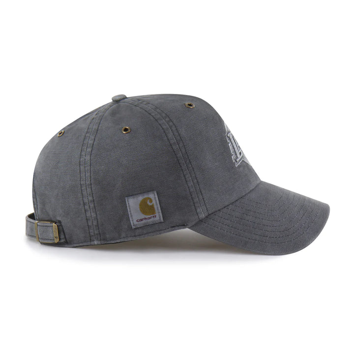 Lakers Carhartt Garmet Dyed Clean Up Black Adjustable Hat