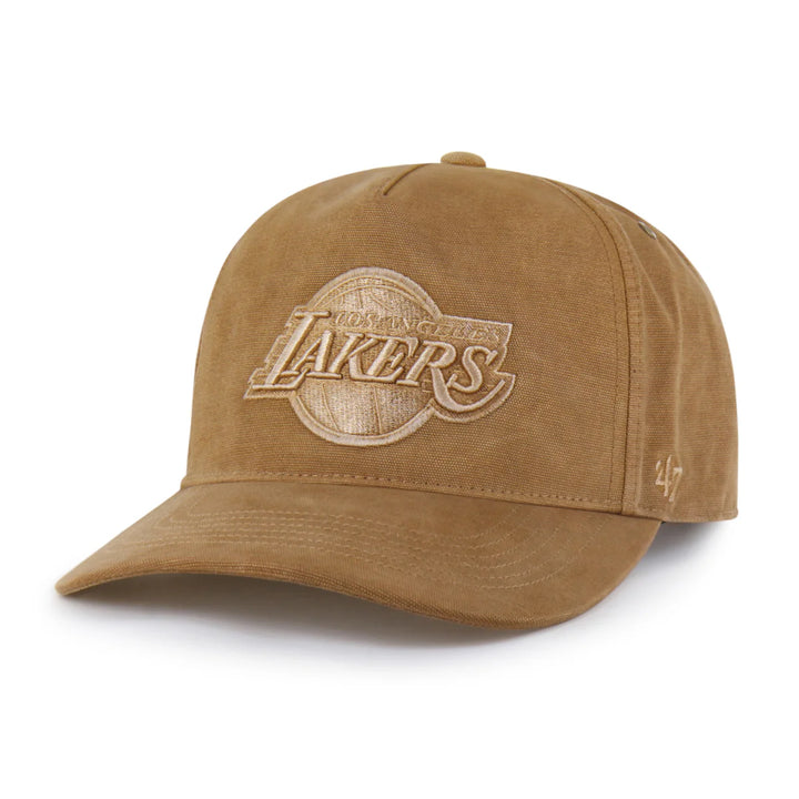 Lakers Carhartt Garmet Dyed Hitch Brown Snapback Hat