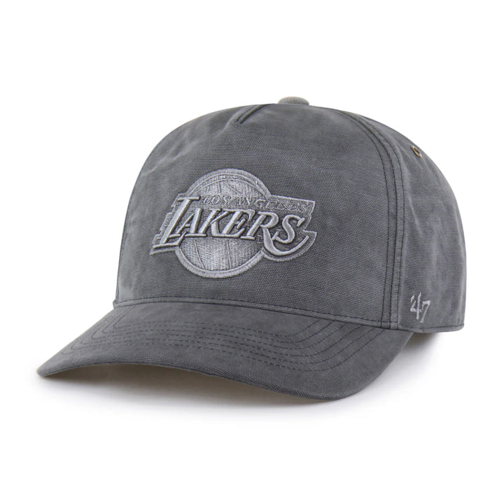 Lakers Carhartt Garmet Dyed Hitch Black Snapback Hat