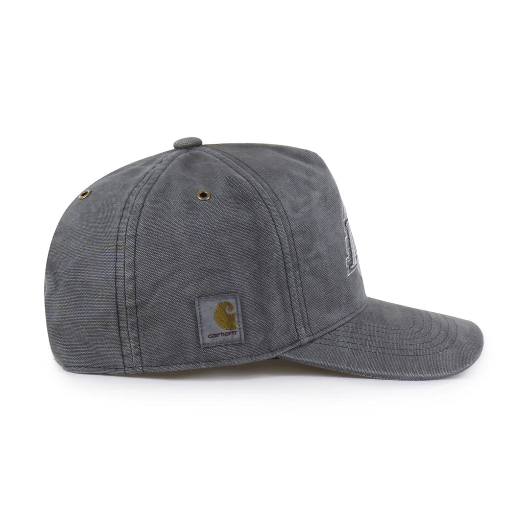 Lakers Carhartt Garmet Dyed Hitch Black Snapback Hat