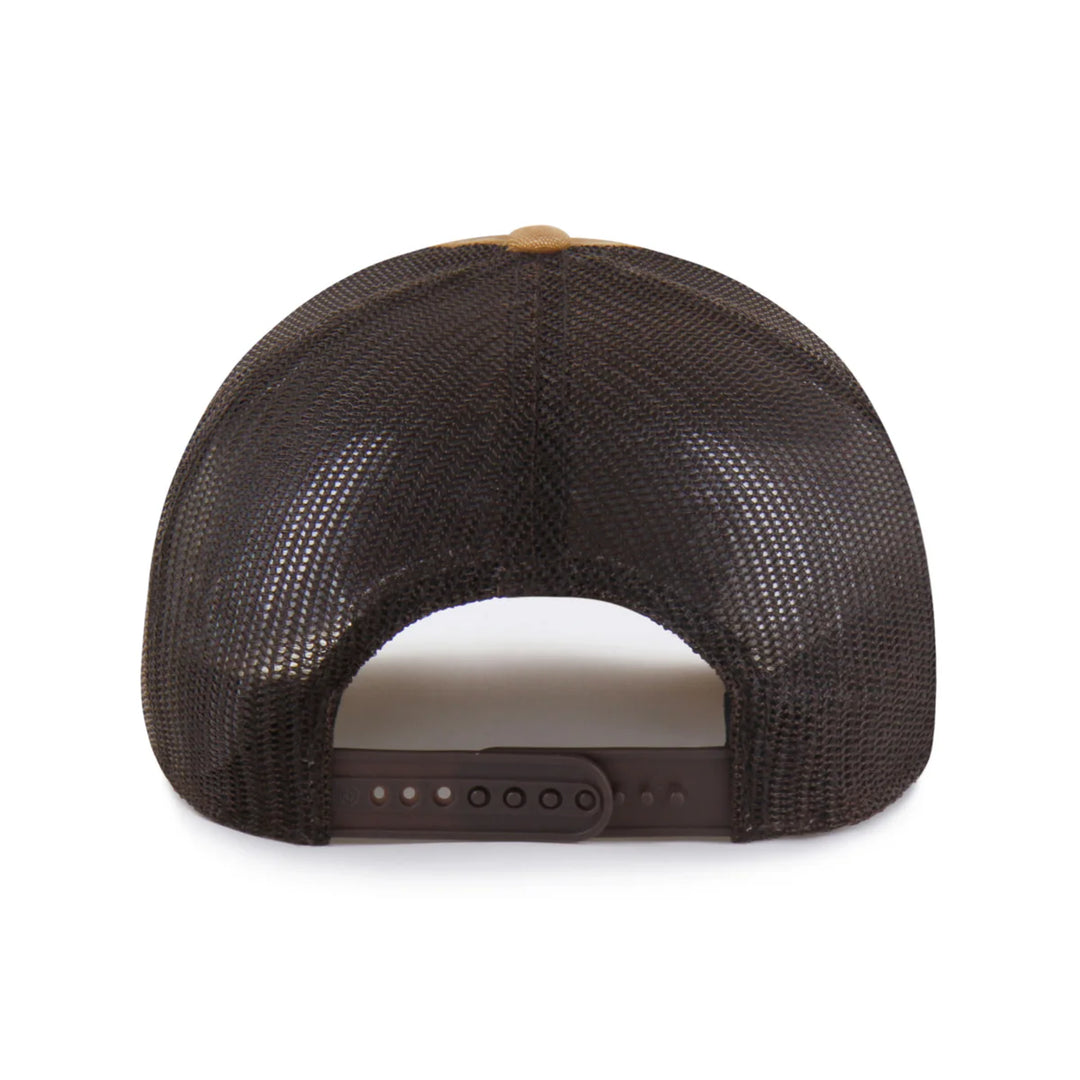 Lakers Carhartt Garmet Dyed Trucker Brown Snapback Hat