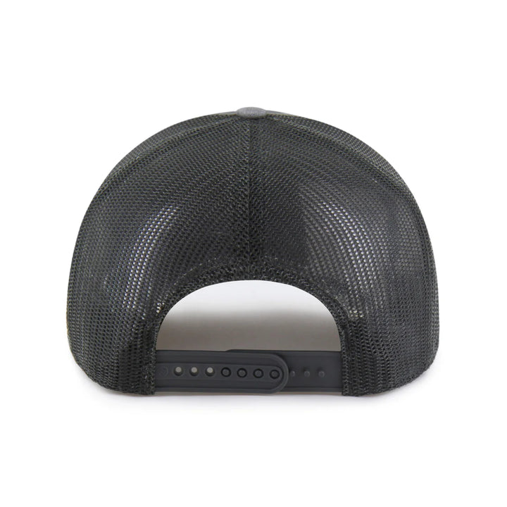 Lakers Carhartt Garmet Dyed Trucker Black Snapback Hat