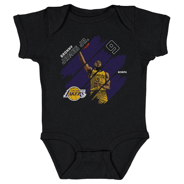 Bronny James Jr. Los Angeles Lakers Stripes WHT