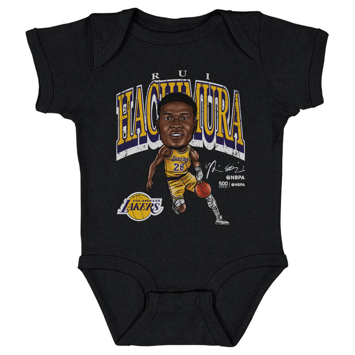 Rui Hachimura Los Angeles Lakers Cartoon WHT