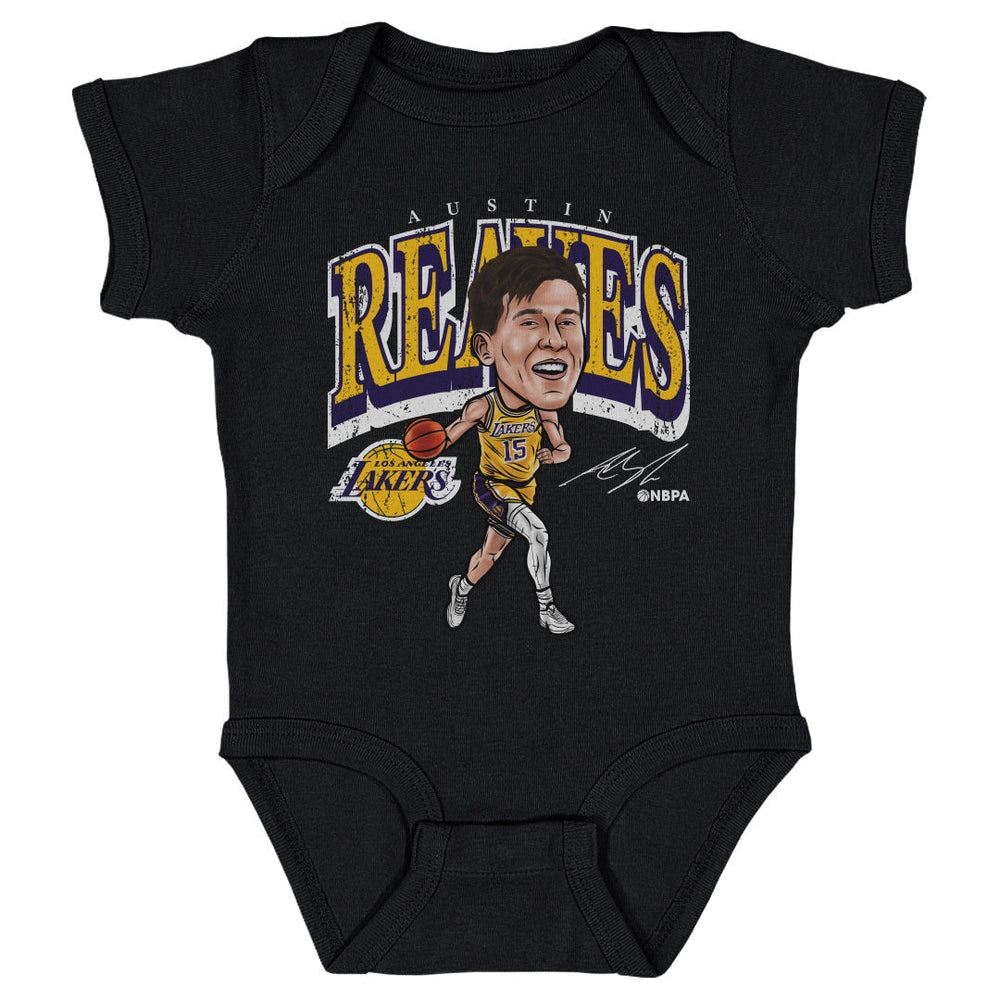 Austin Reaves Los Angeles Lakers Cartoon WHT - Lakers Store