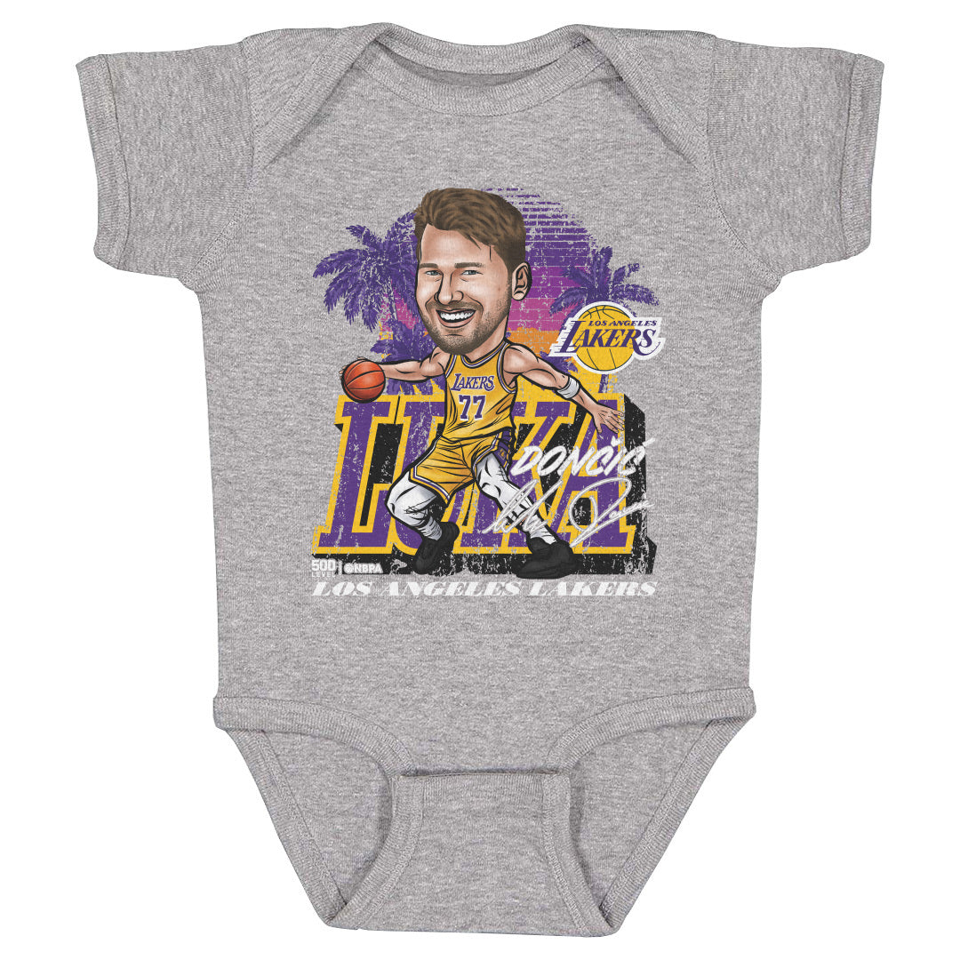 Luka Doncic Los Angeles Lakers City Cartoon WHT