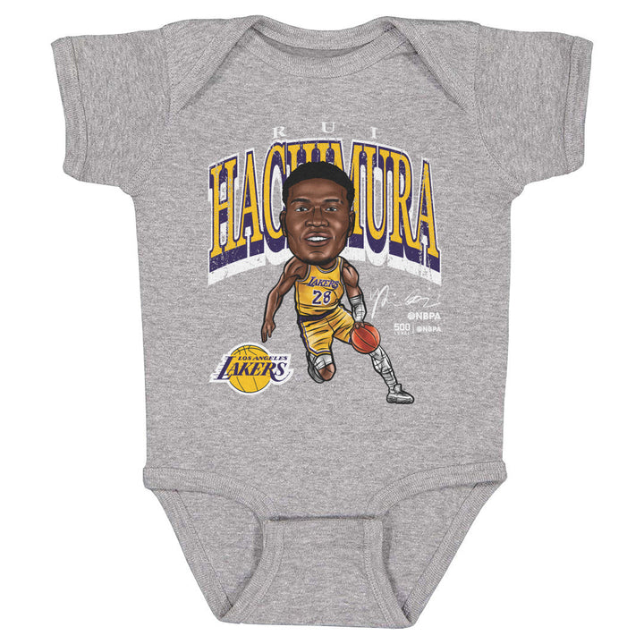 Rui Hachimura Los Angeles Lakers Cartoon WHT