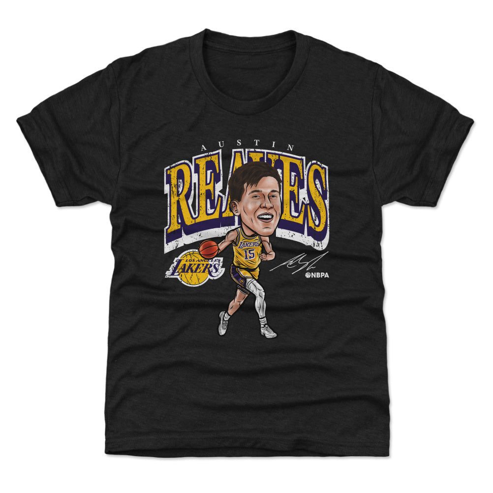 Austin Reaves Los Angeles Lakers Cartoon WHT - Lakers Store