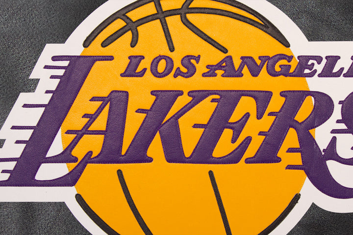 Los Angeles Lakers All Leather Jacket