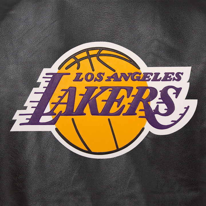 Los Angeles Lakers All Leather Jacket