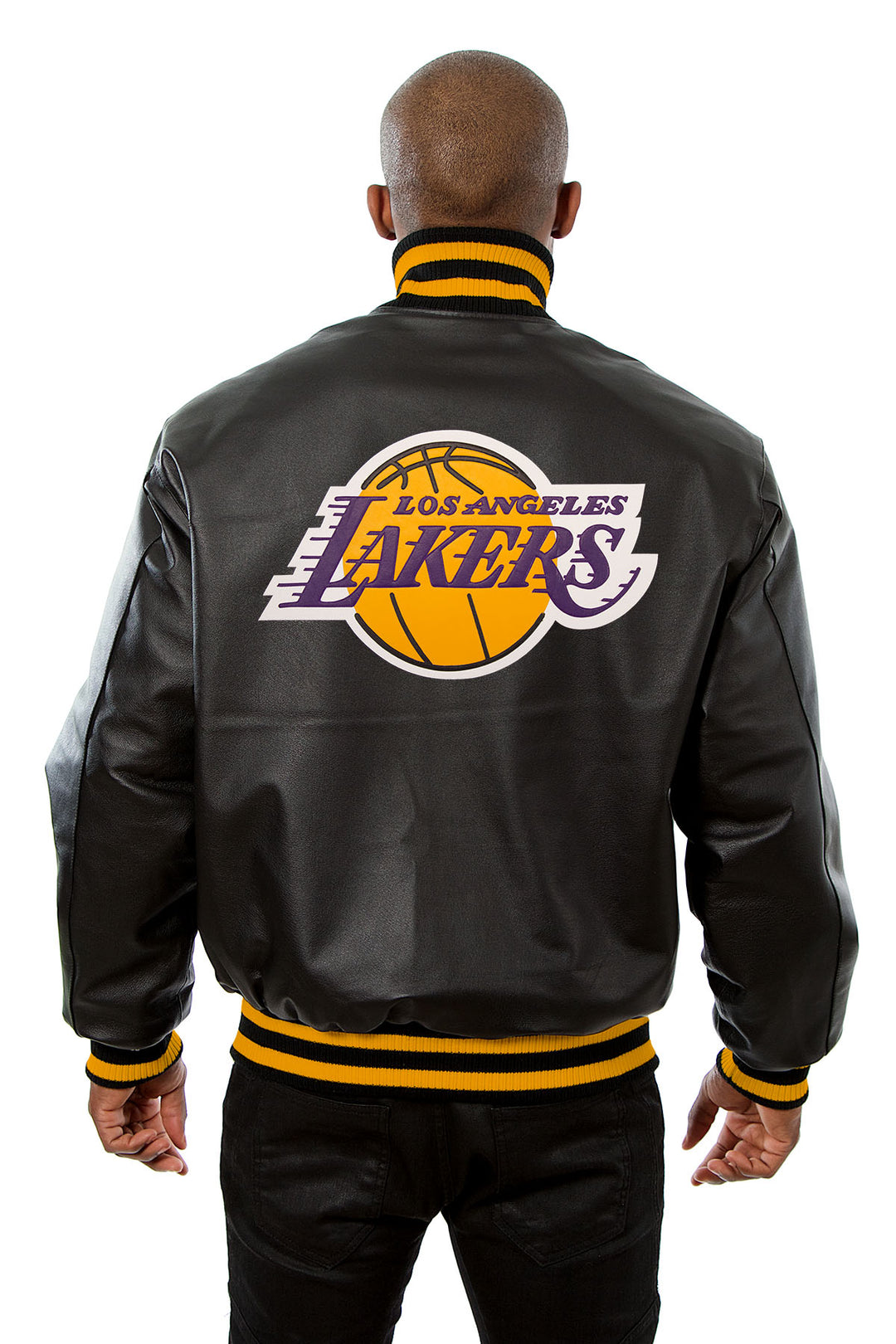 Los Angeles Lakers All Leather Jacket