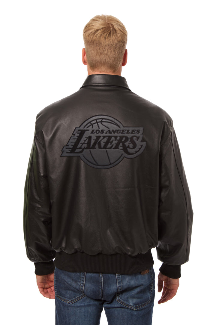 Los Angeles Lakers All Leather Jacket