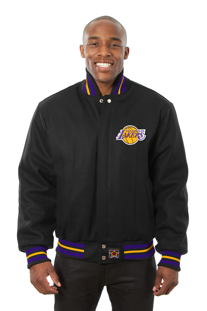 Los Angeles Lakers Wool Jacket With Embroidered Patch