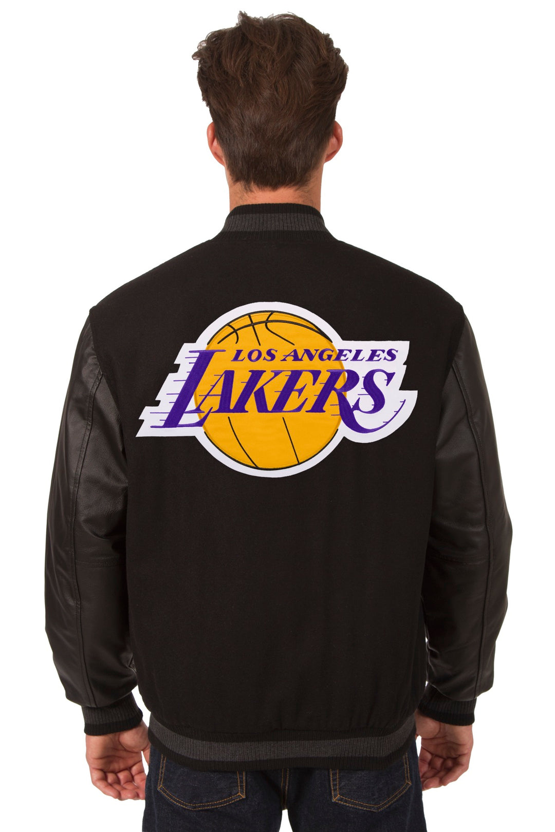 Los Angeles Lakers Wool and Leather Jacket