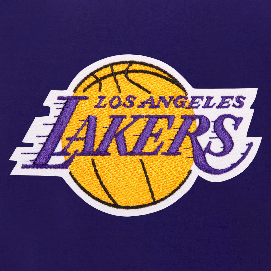 Los Angeles Lakers Reversible Fleece And PU Jacket