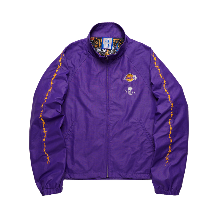 Lakers x WL Barbed Wire Nylon Jacket - Lakers Store