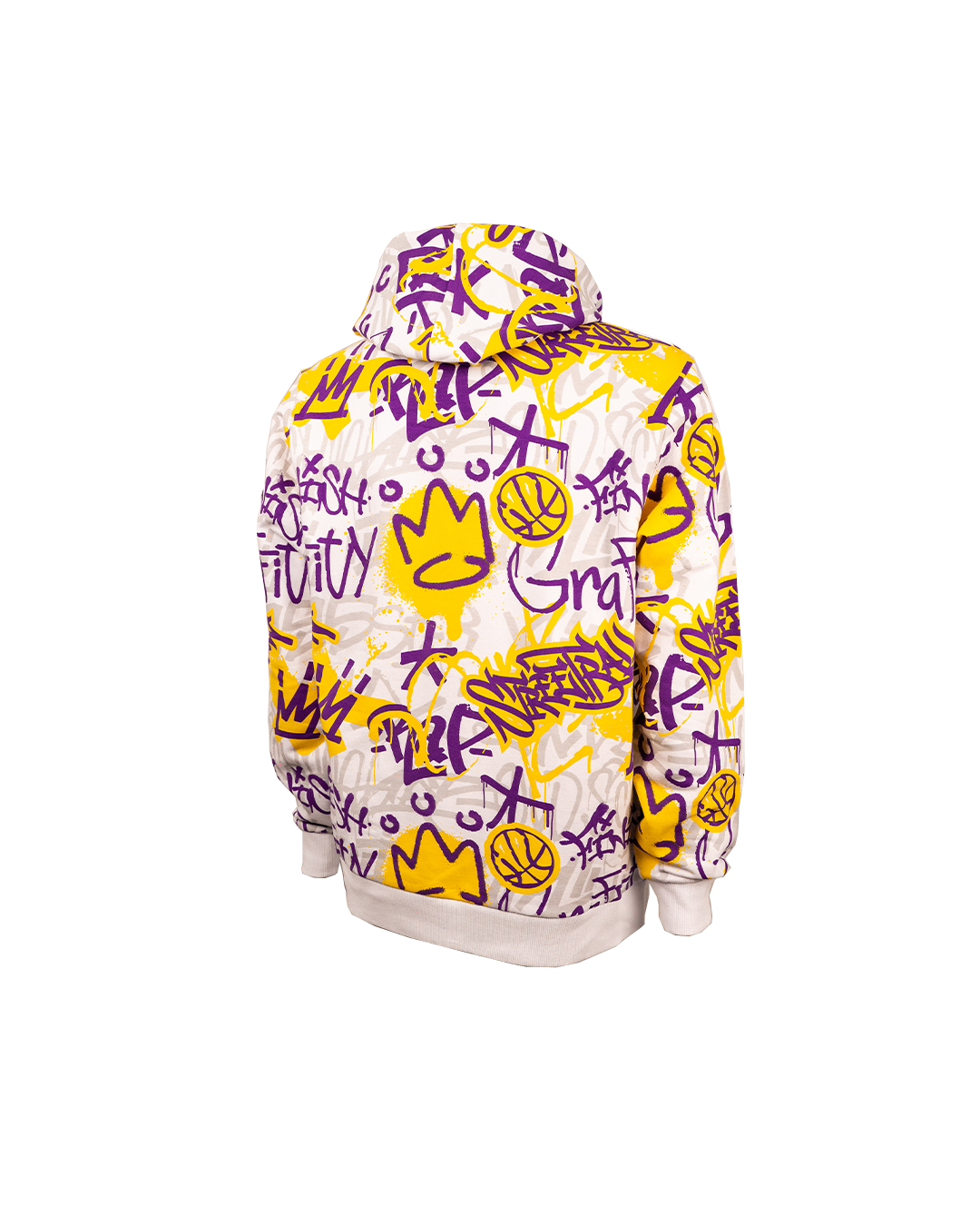 LAKERS GRAFFITI PRINT HOODIE
