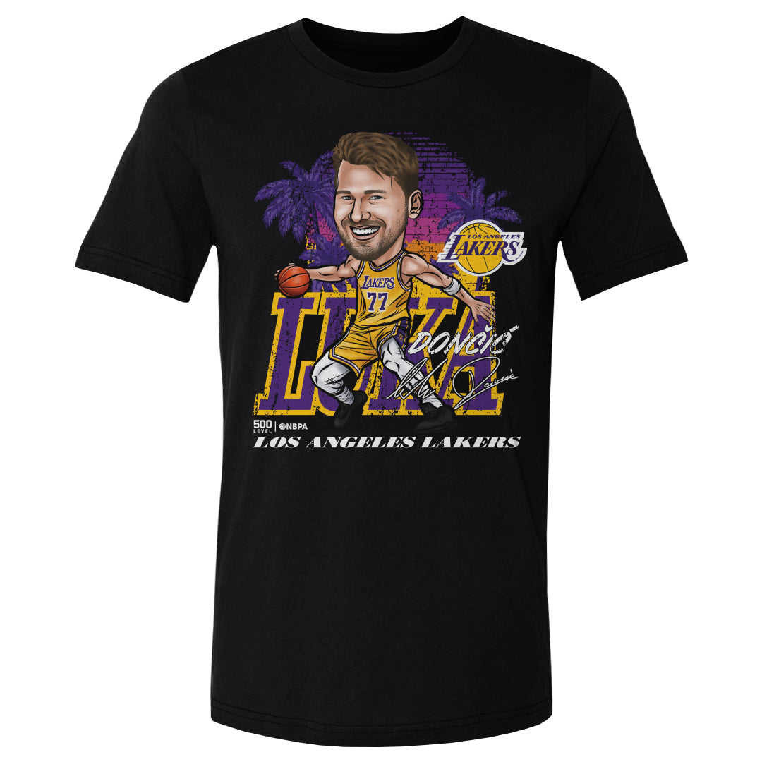 Luka Doncic Los Angeles Lakers City Cartoon WHT