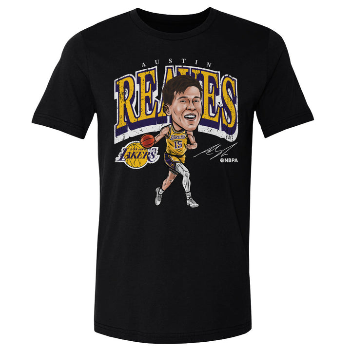 Austin Reaves Los Angeles Lakers Cartoon WHT - Lakers Store
