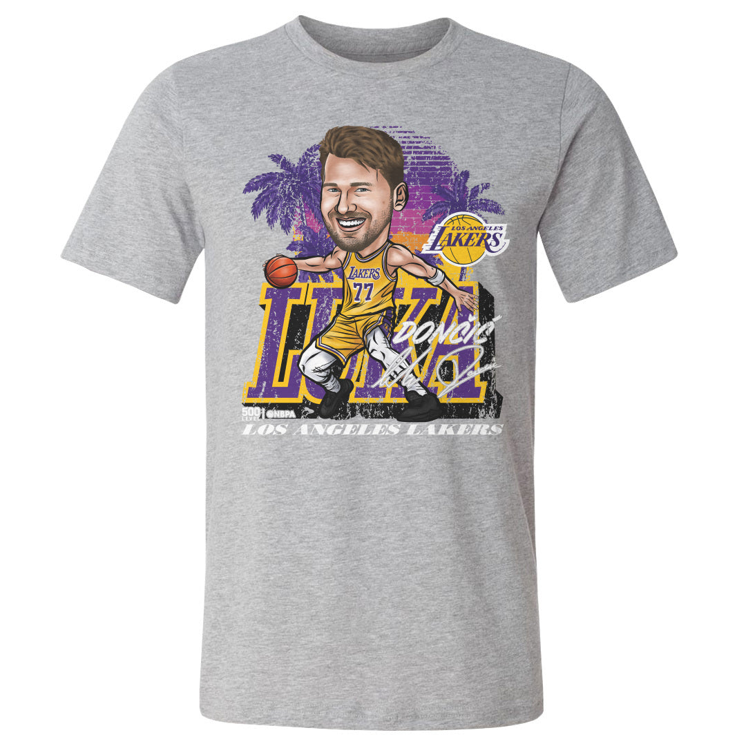 Luka Doncic Los Angeles Lakers City Cartoon WHT