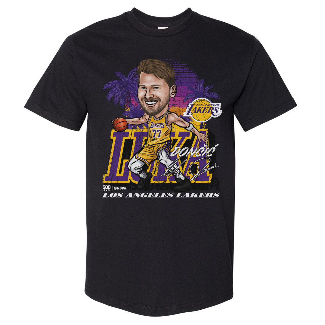 Luka Doncic Los Angeles Lakers City Cartoon WHT