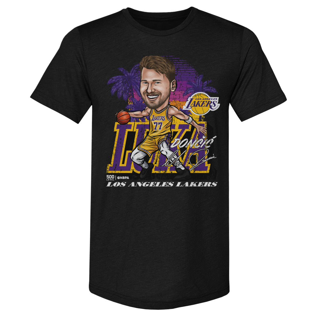 Luka Doncic Los Angeles Lakers City Cartoon WHT