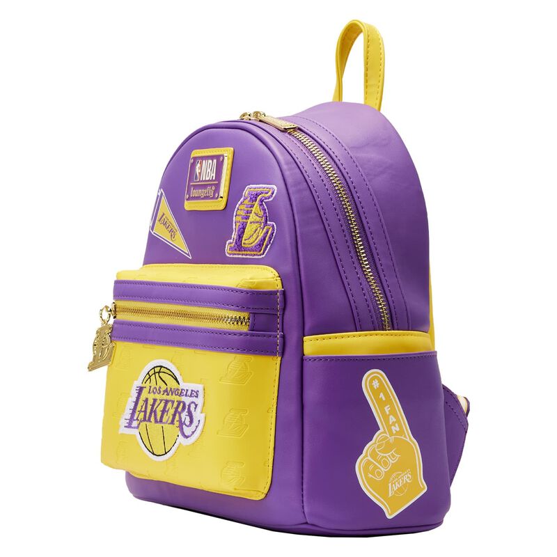 LAKERS LOUNGEFLY PATCH ICONS MINI BACKPACK