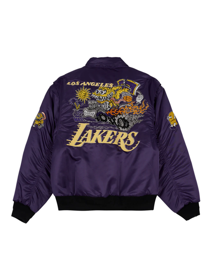 Lakers x Brain Dead Flight Jacket