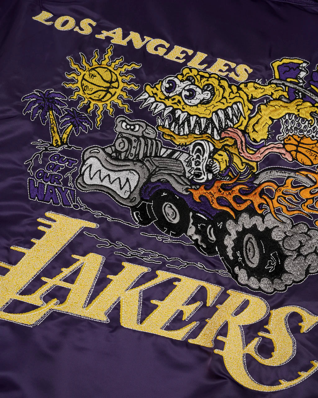 Lakers x Brain Dead Flight Jacket