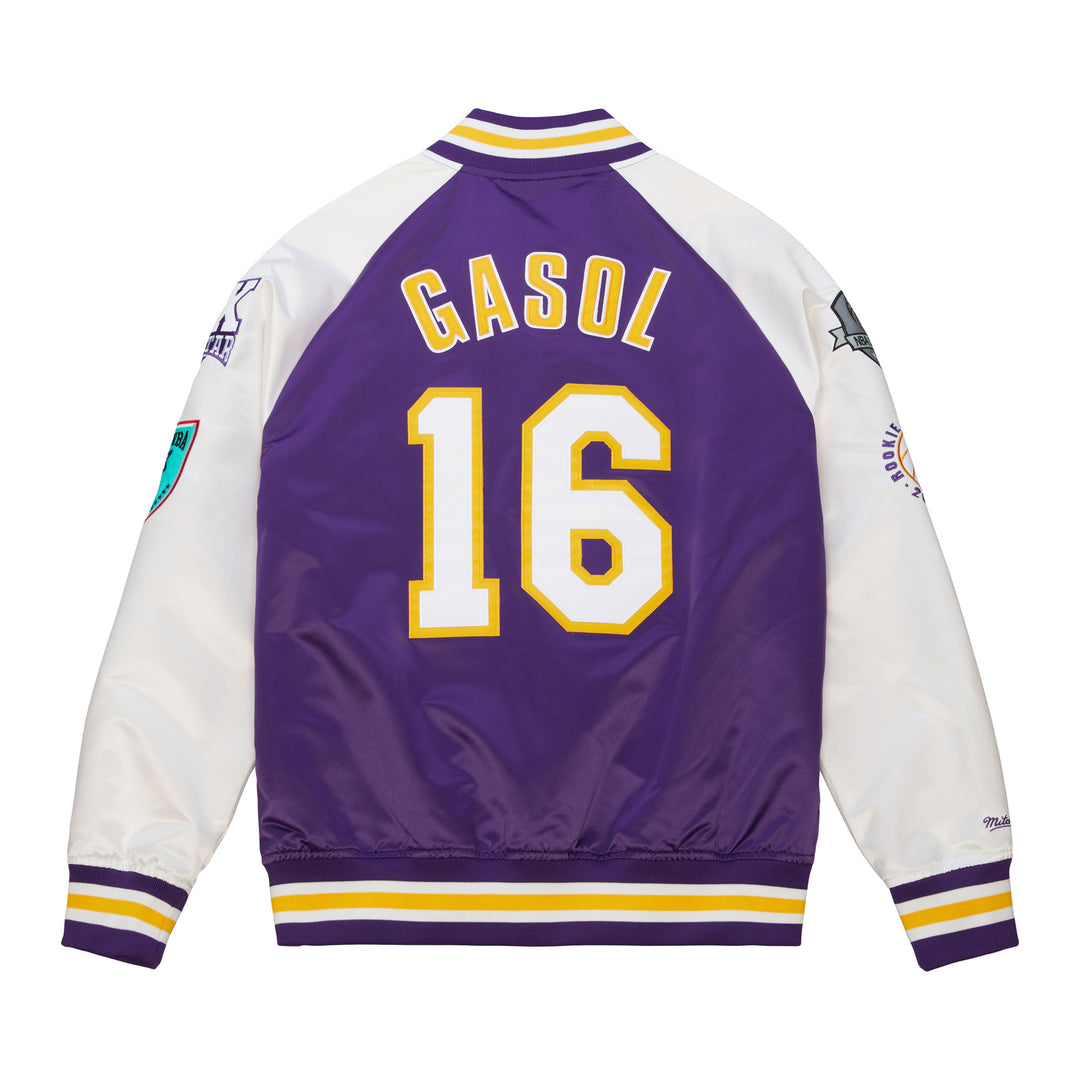 NBA HOF N&N Satin Jacket Lakers Pau Gasol